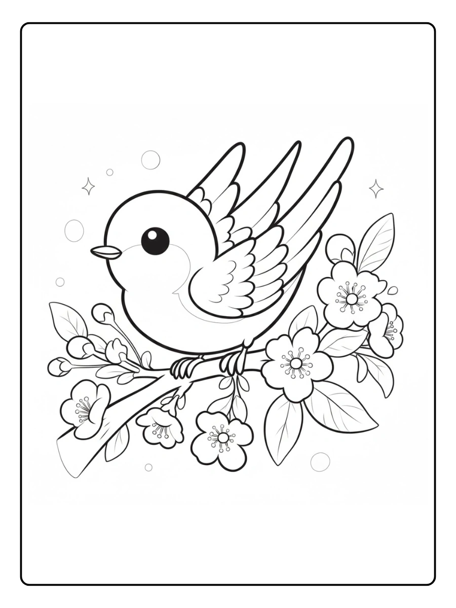 Lovebird Coloring Pages (6)