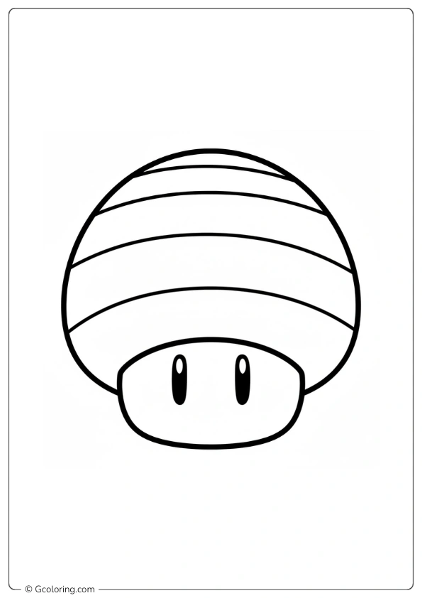 Mario Bee Mushroom Coloring Pages
