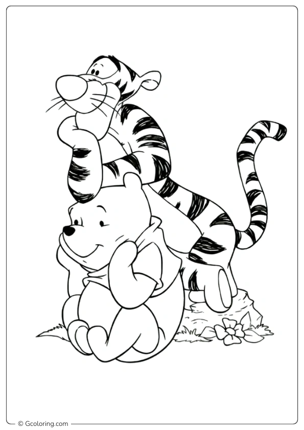 Pooh and Tigger Coloring Pages (3)