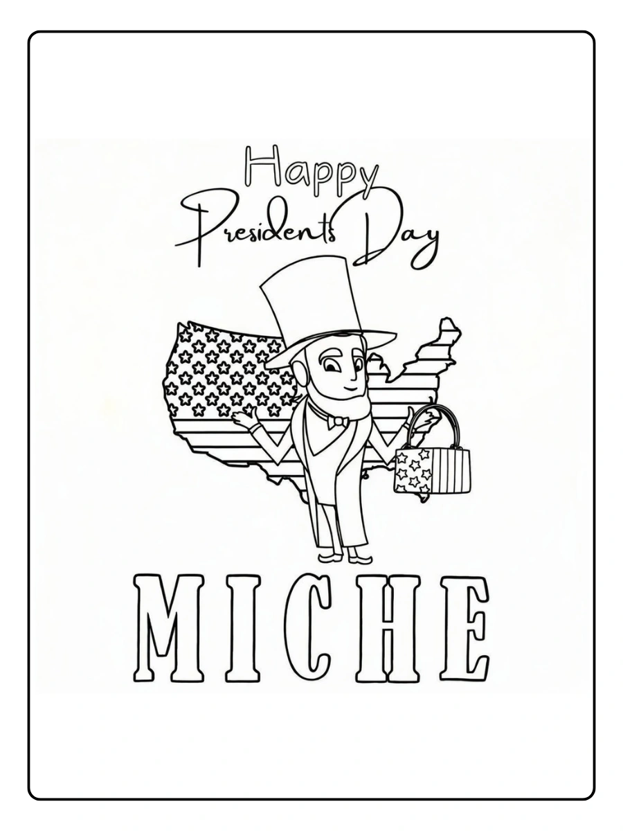 Presidents Day Coloring Pages (8)