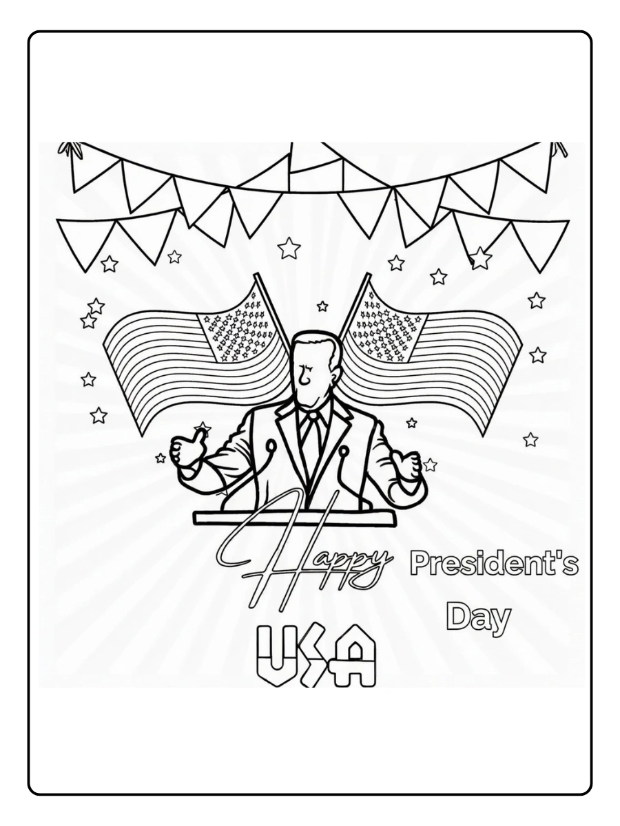 Presidents Day Coloring Pages (9)
