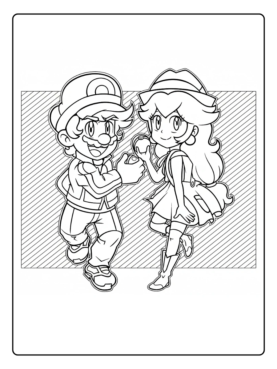Princess Peach Coloring Pages (11)