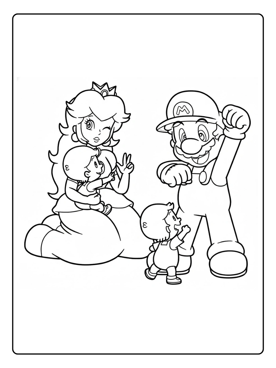 Princess Peach Coloring Pages (12)