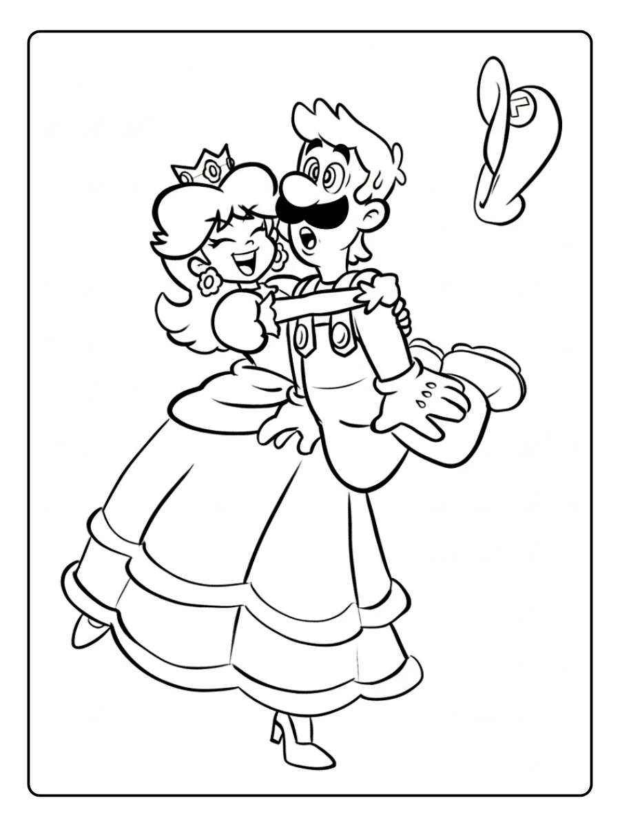 Princess Peach Coloring Pages (14)