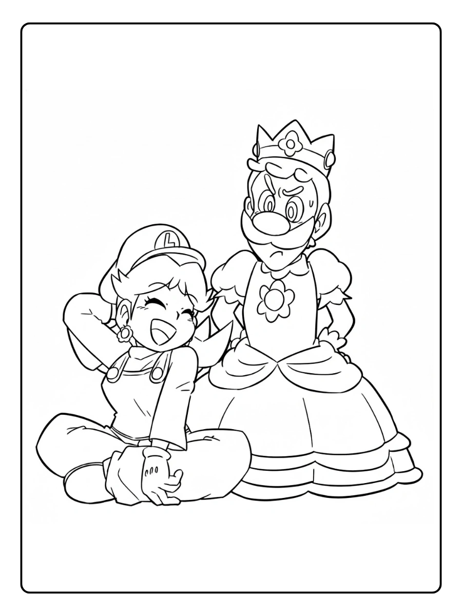 Princess Peach Coloring Pages (15)