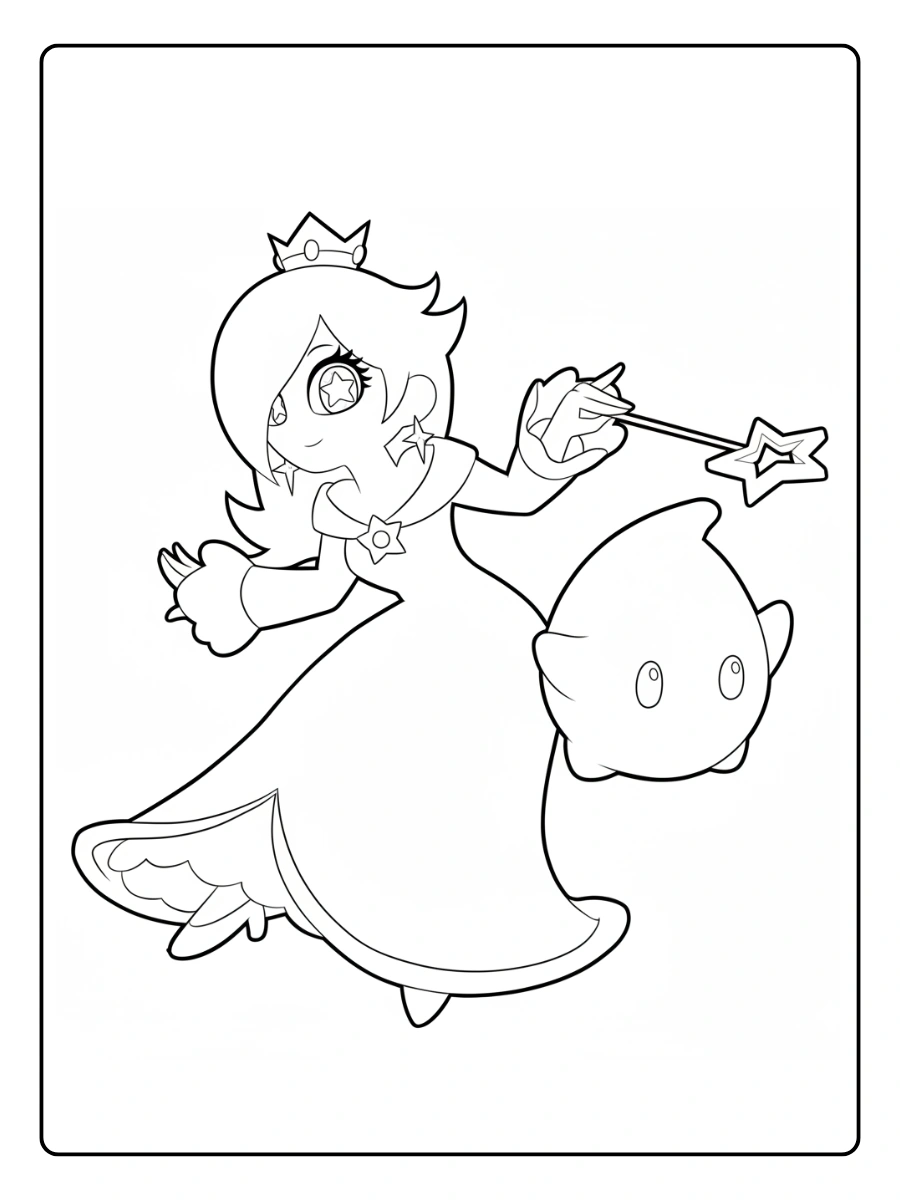 Princess Rosalina Coloring Pages (10)