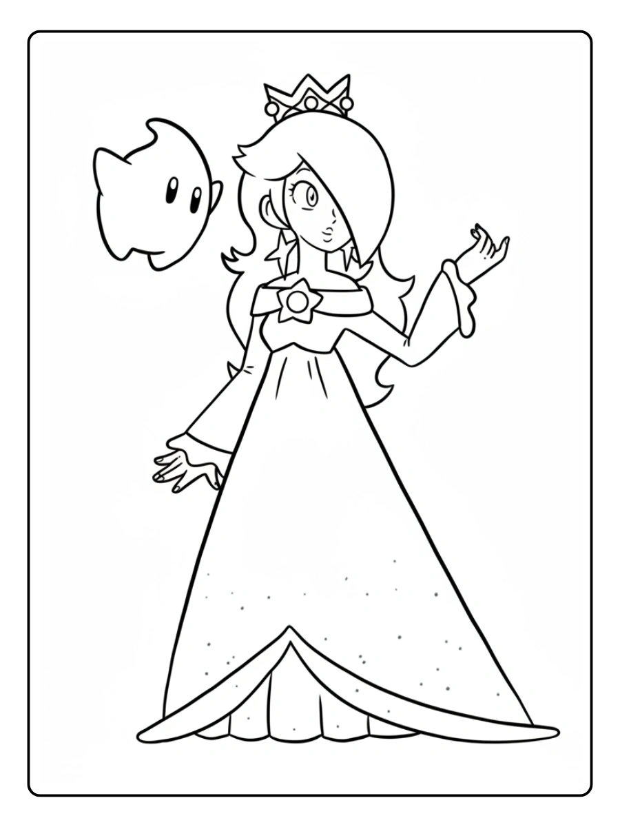 Princess Rosalina Coloring Pages (11)