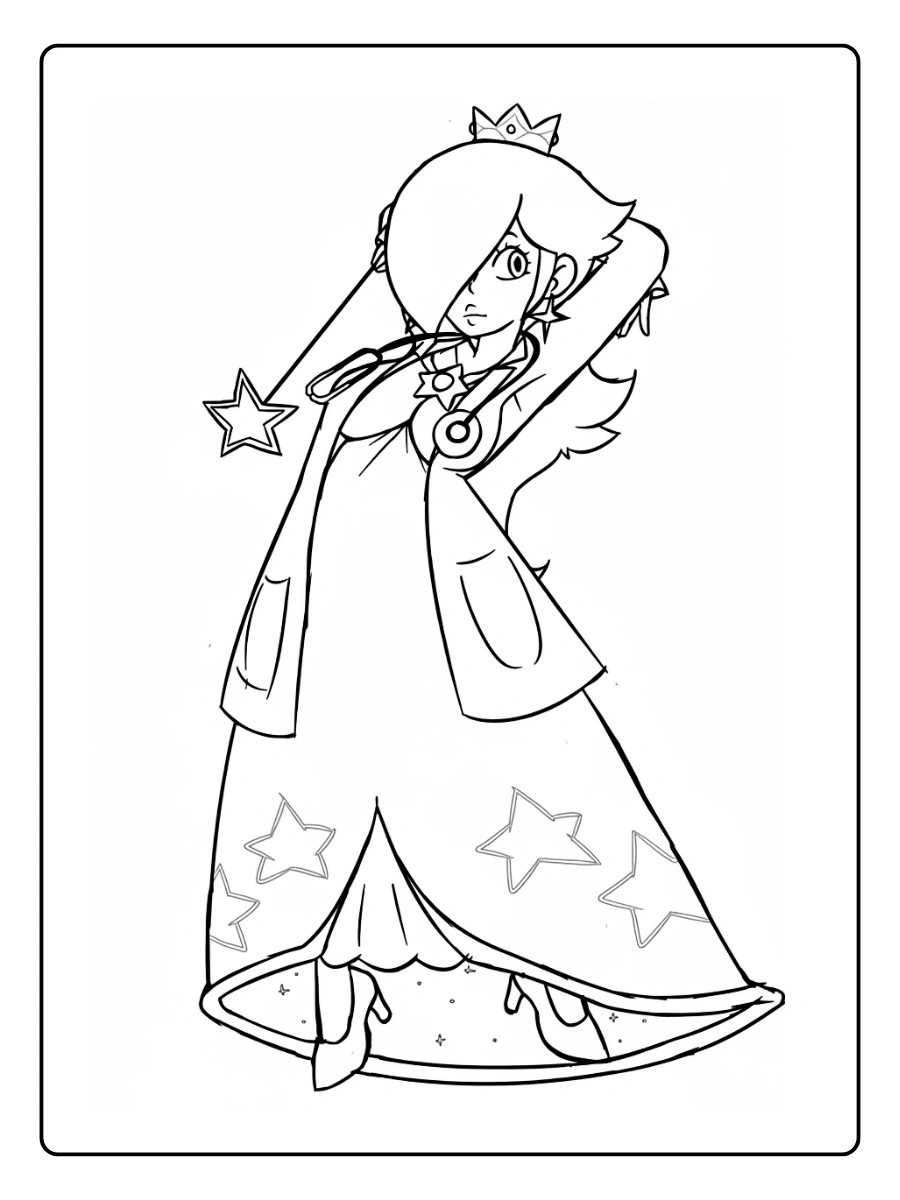Princess Rosalina Coloring Pages (7)