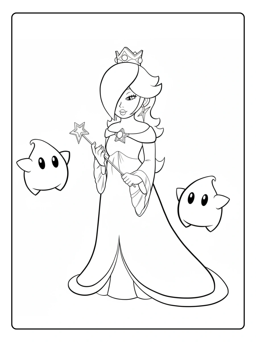 Princess Rosalina Coloring Pages (9)