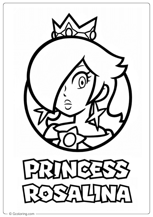 Princess Rosalina coloring pages