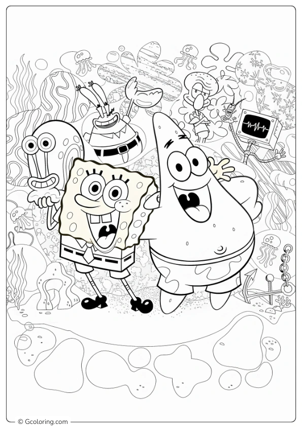 SpongeBob Coloring Pages