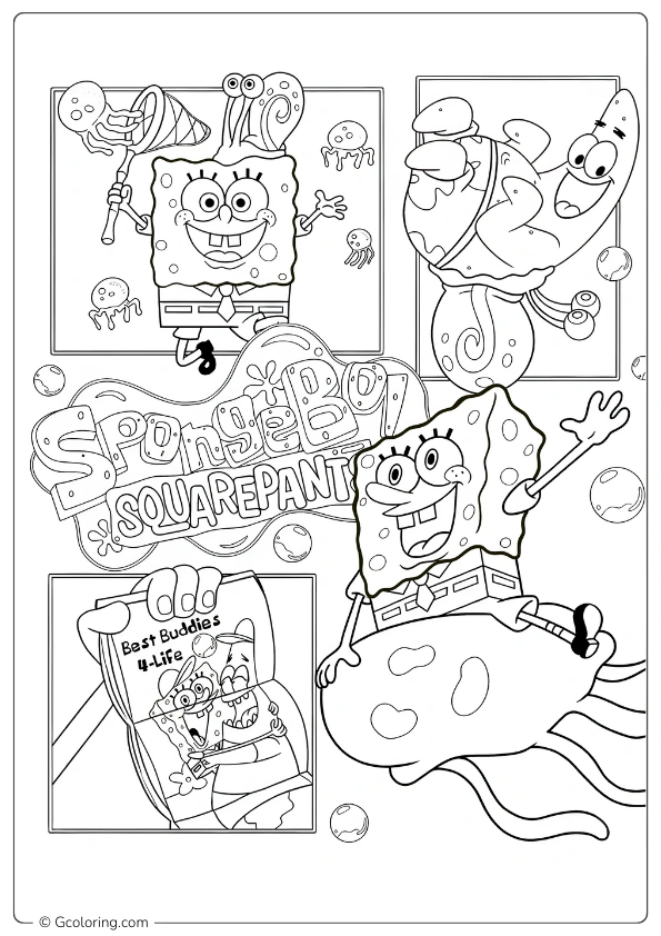 Spongebob squarepants coloring pages