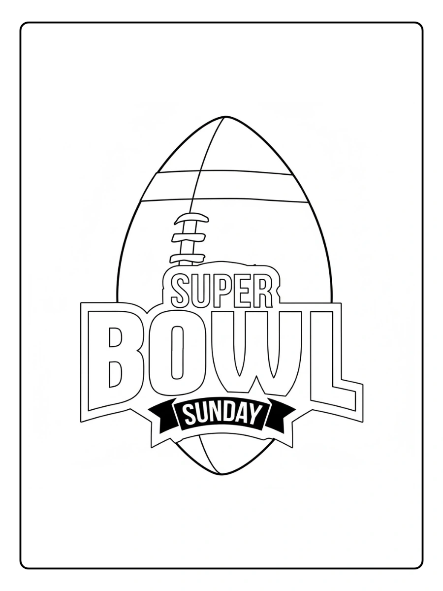 Super Bowl Coloring Pages (15)