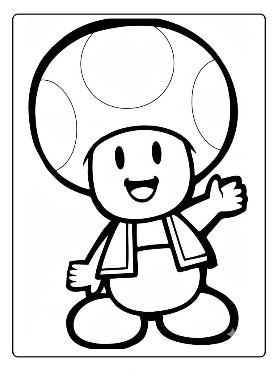 Toad Coloring Pages (11)
