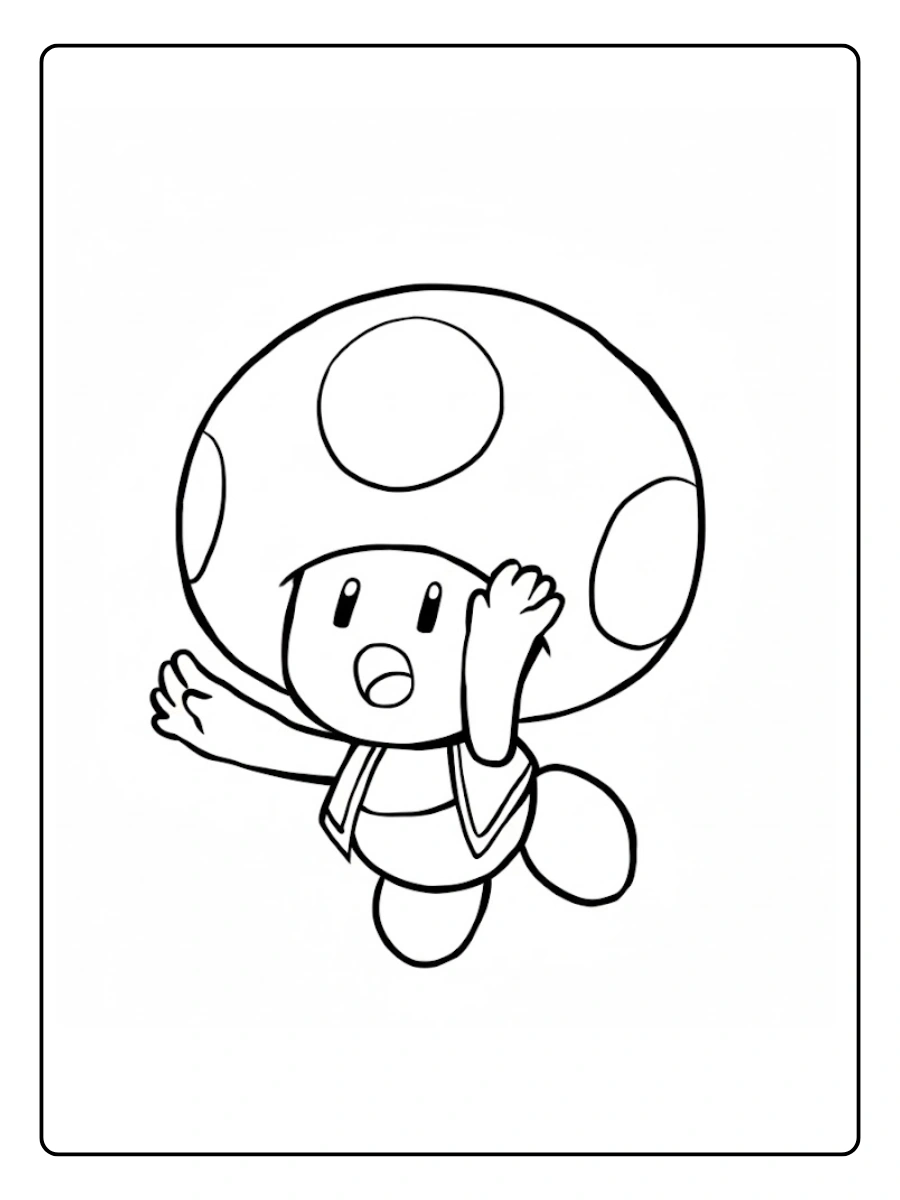 Toad Coloring Pages (3)