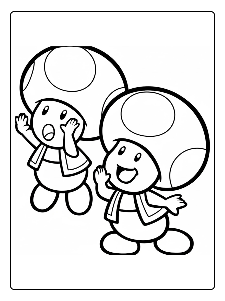 Toad Coloring Pages (6)