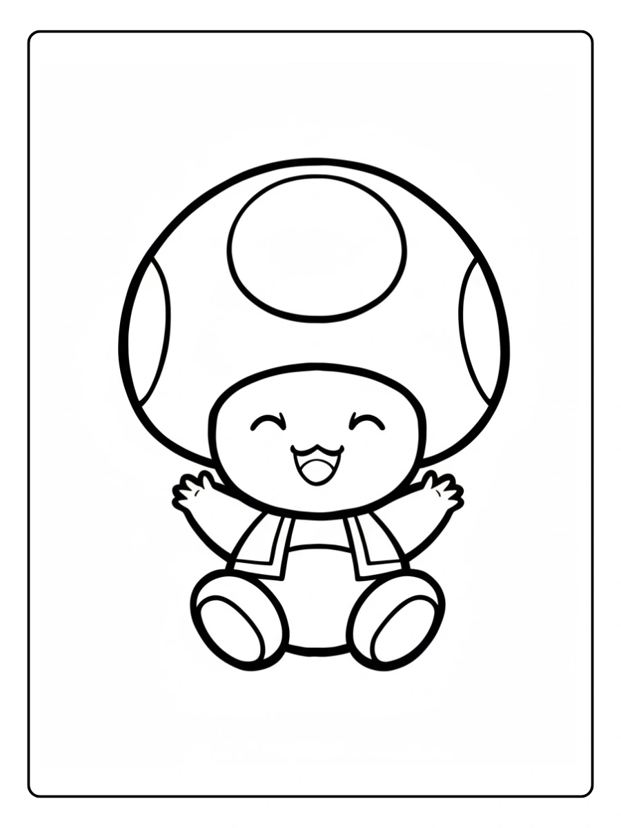 Toad Coloring Pages (8)
