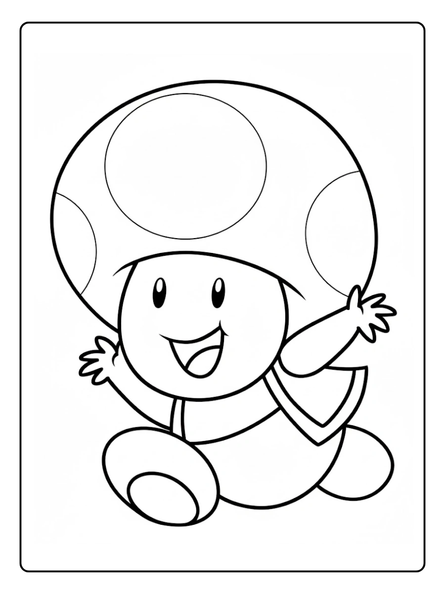 Toad Coloring Pages (9)