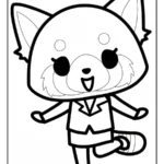 aggretsuko coloring pages