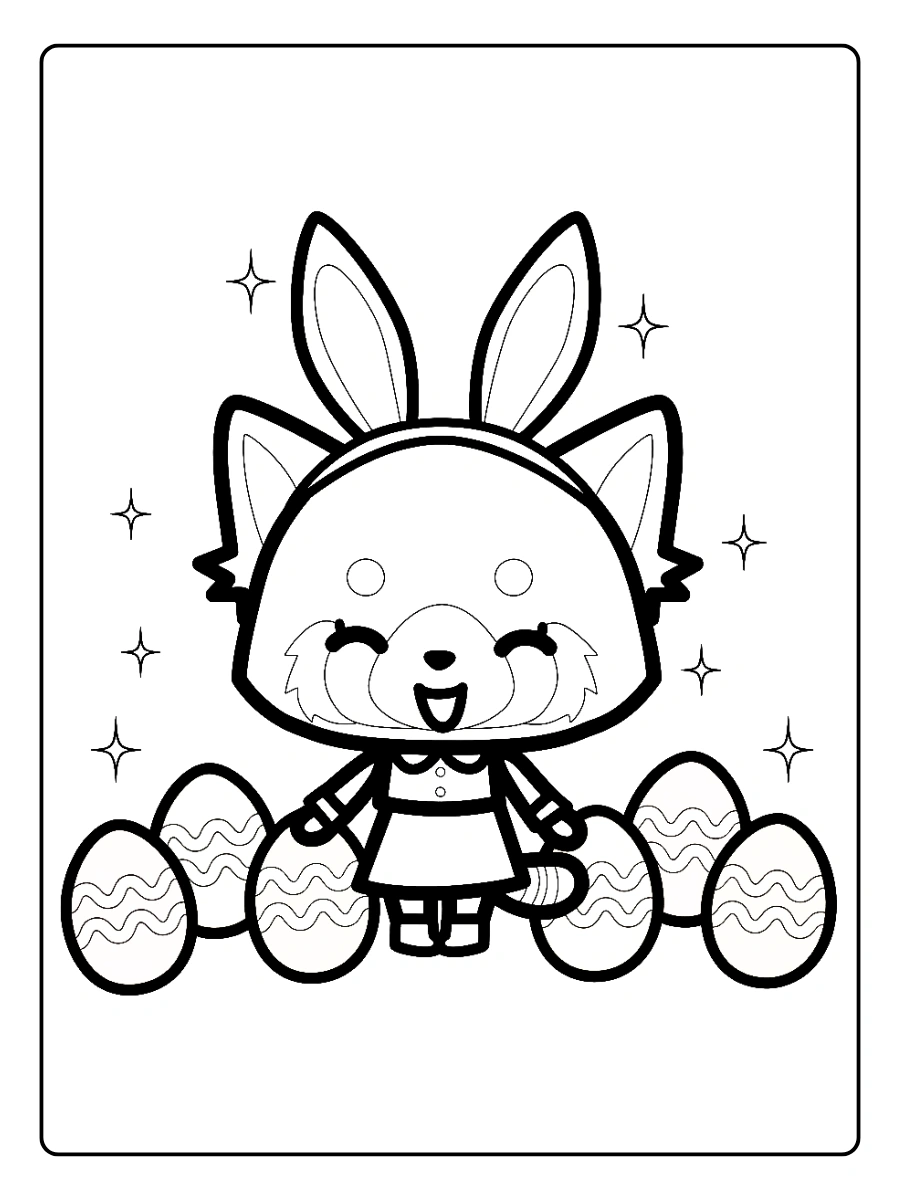 aggretsuko coloring pages (3)