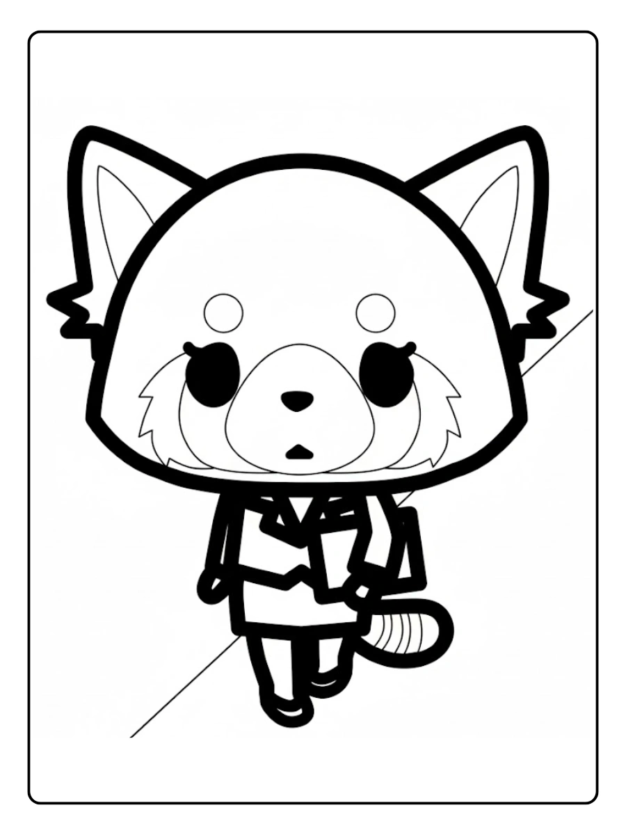 aggretsuko coloring pages (5)