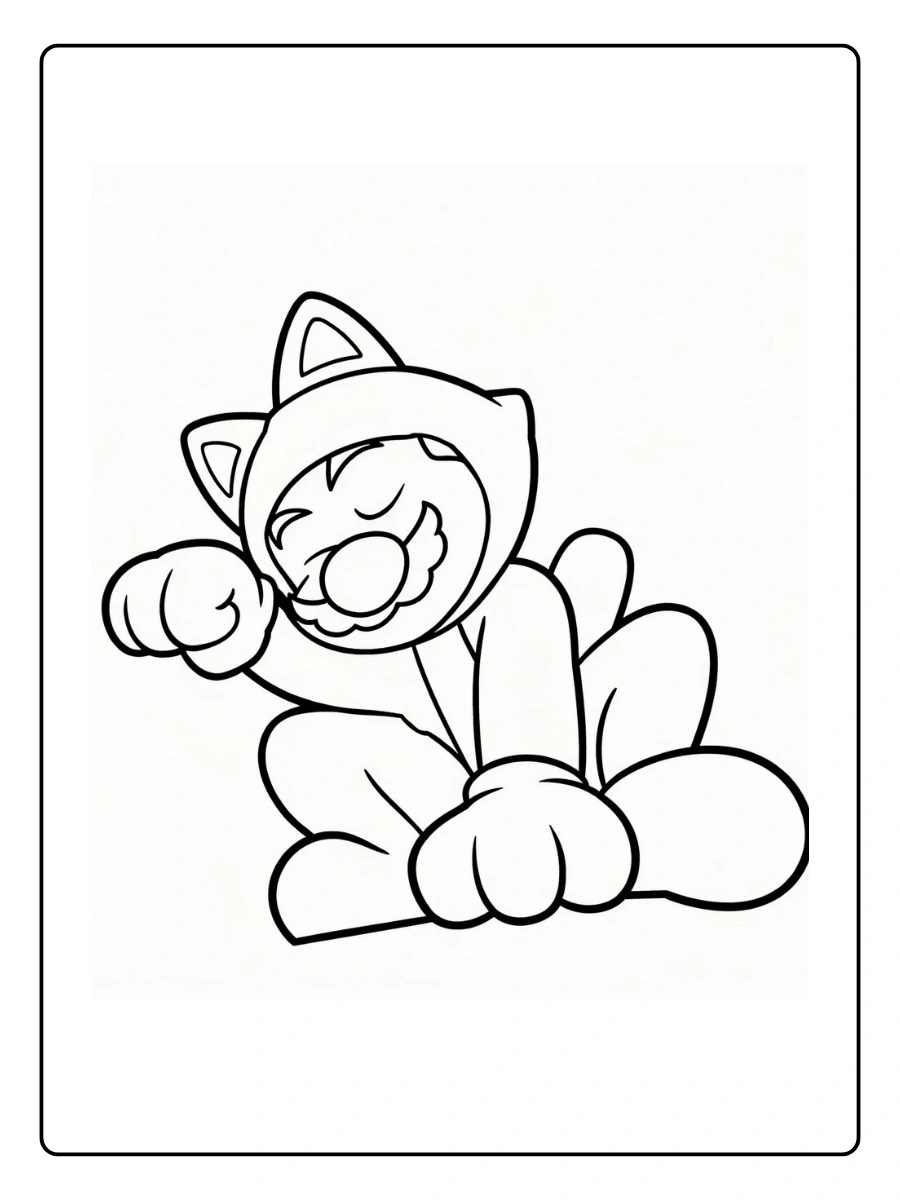 cat mario coloring pages (14)