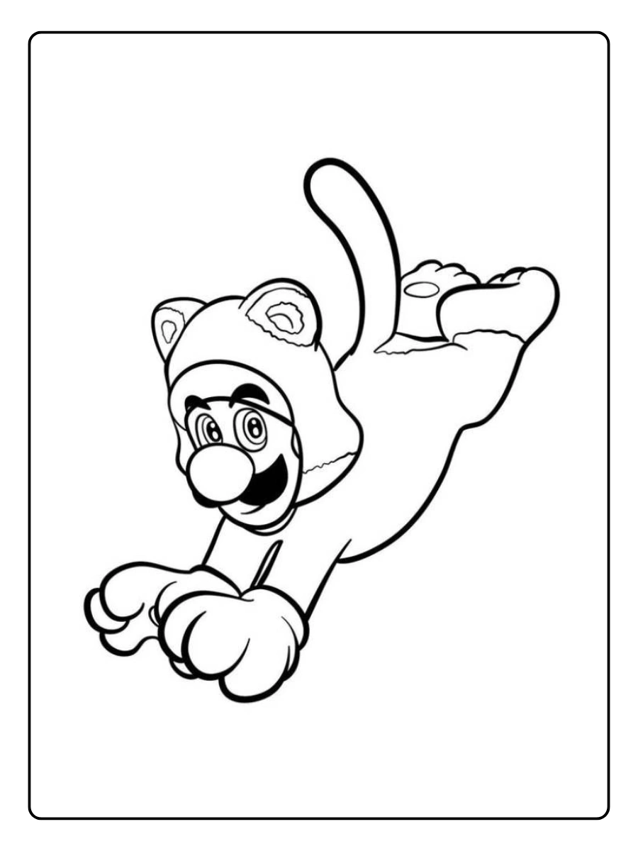 cat mario coloring pages (4)