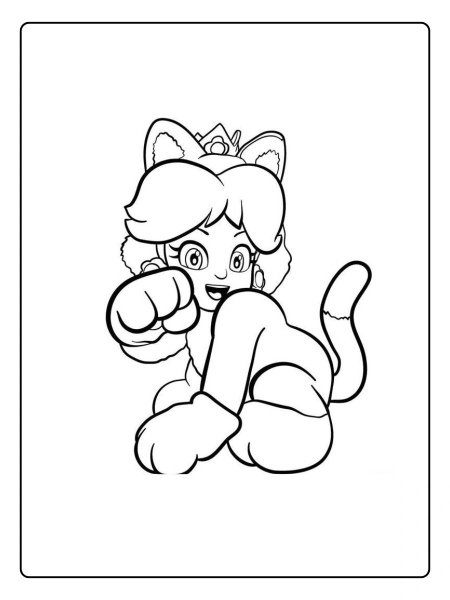 cat mario coloring pages (5)