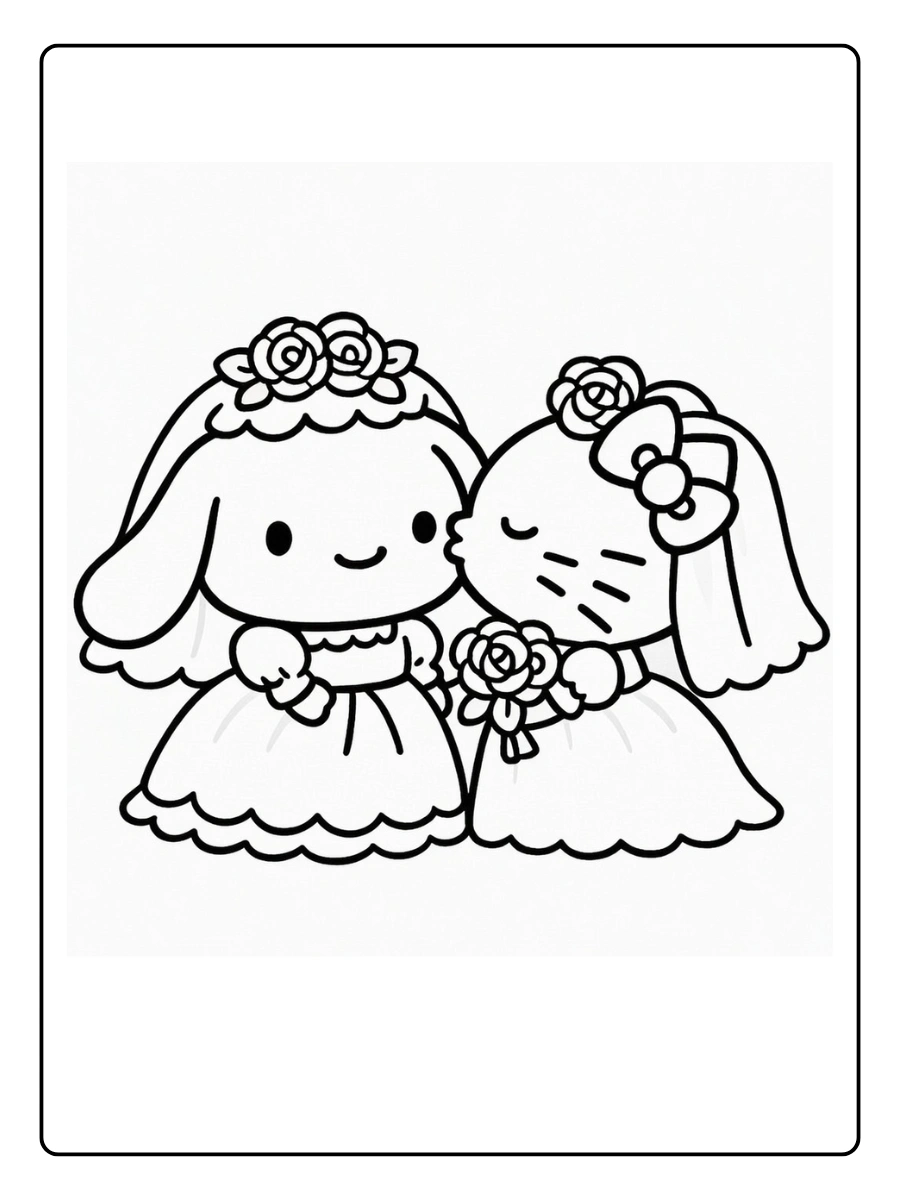 cinnamon roll hello kitty coloring page (6)