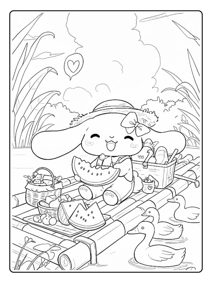 cinnamoroll coloring pages (15)