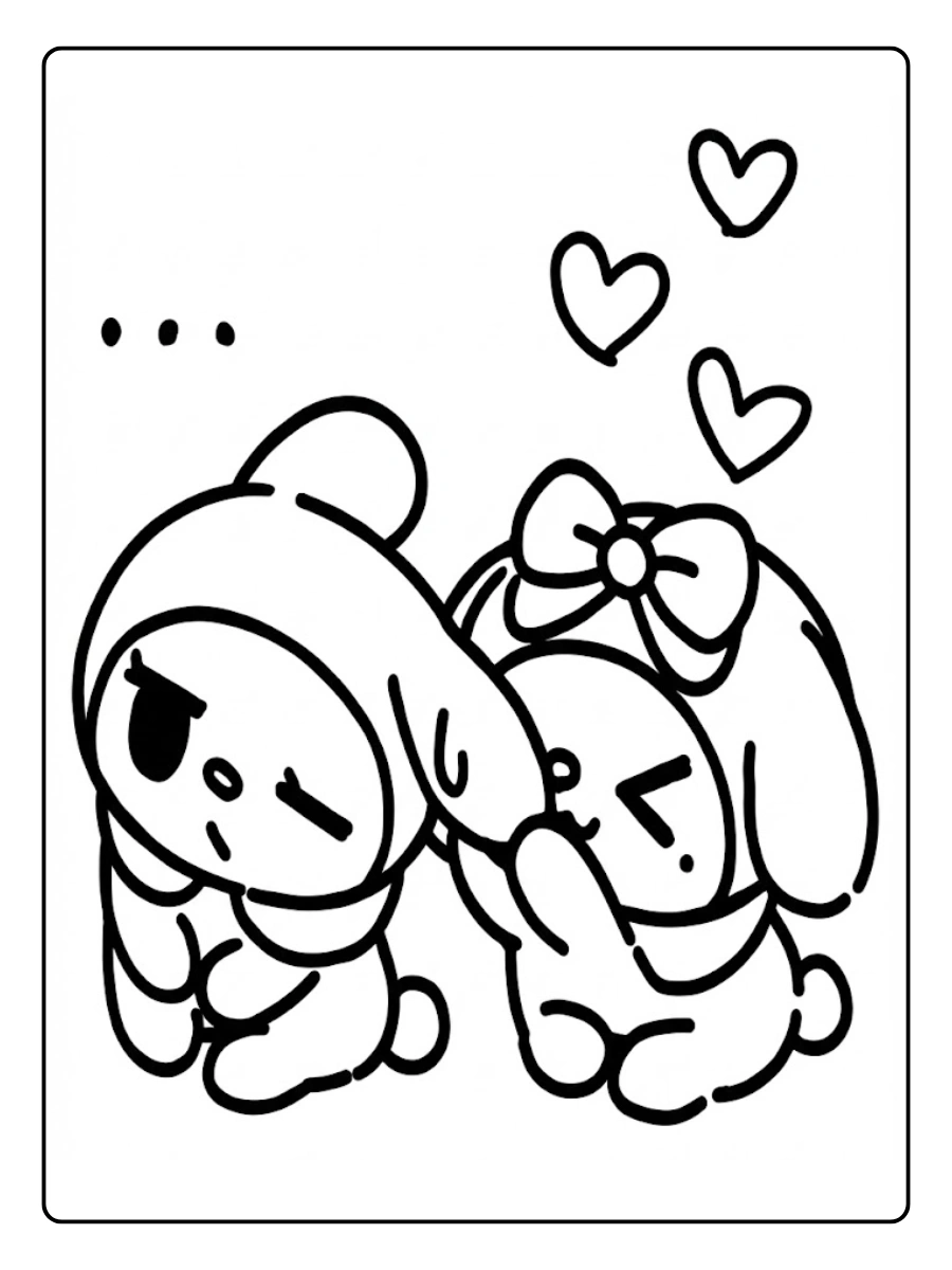 cinnamoroll my melody coloring pages (4)