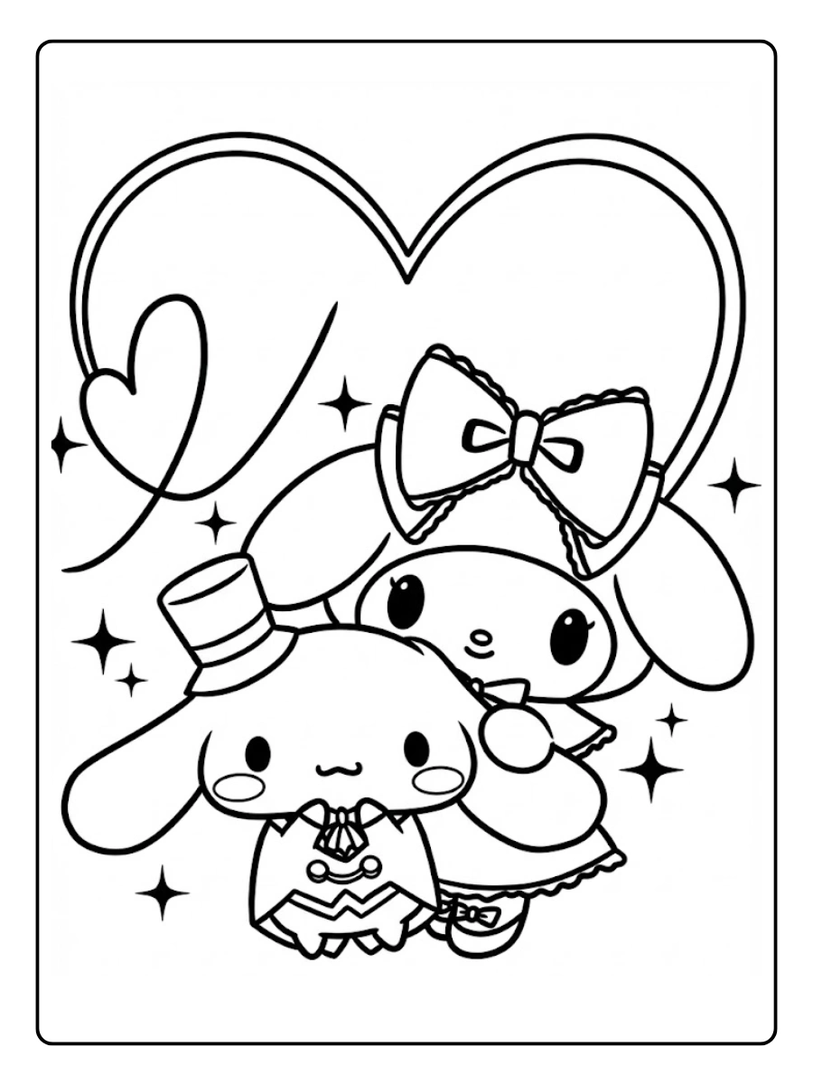 cinnamoroll my melody coloring pages (6)