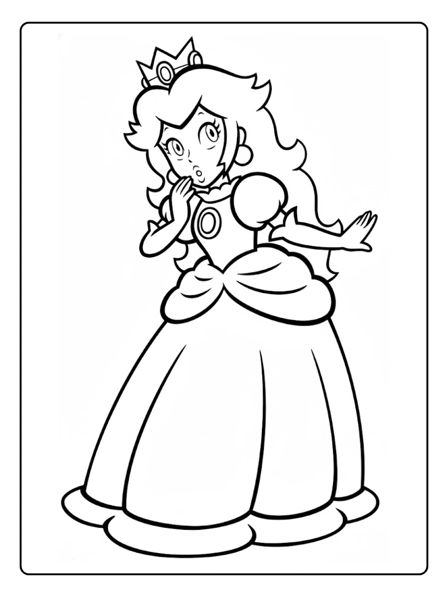 daisy from mario coloring pages (2)