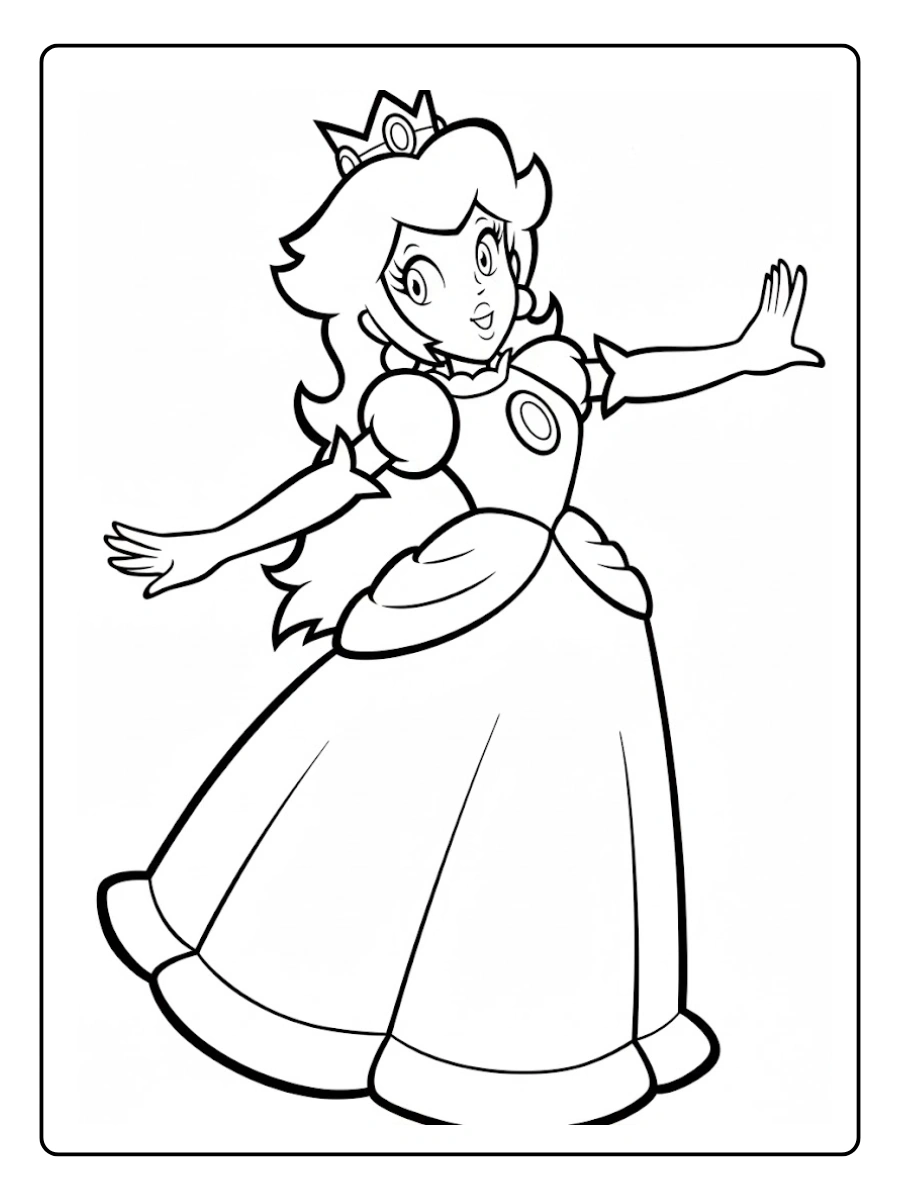 daisy from mario coloring pages (3)
