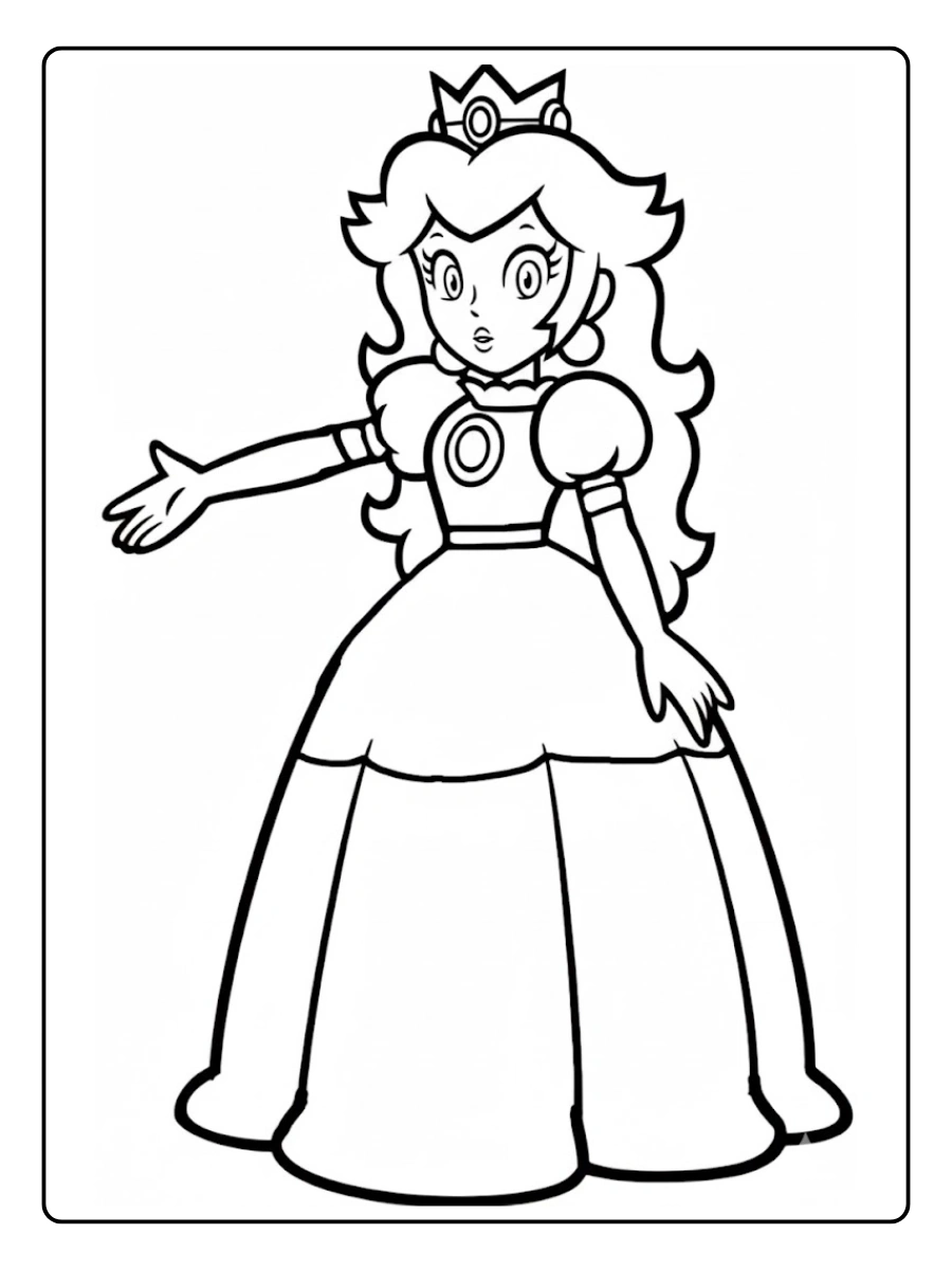 daisy from mario coloring pages (5)