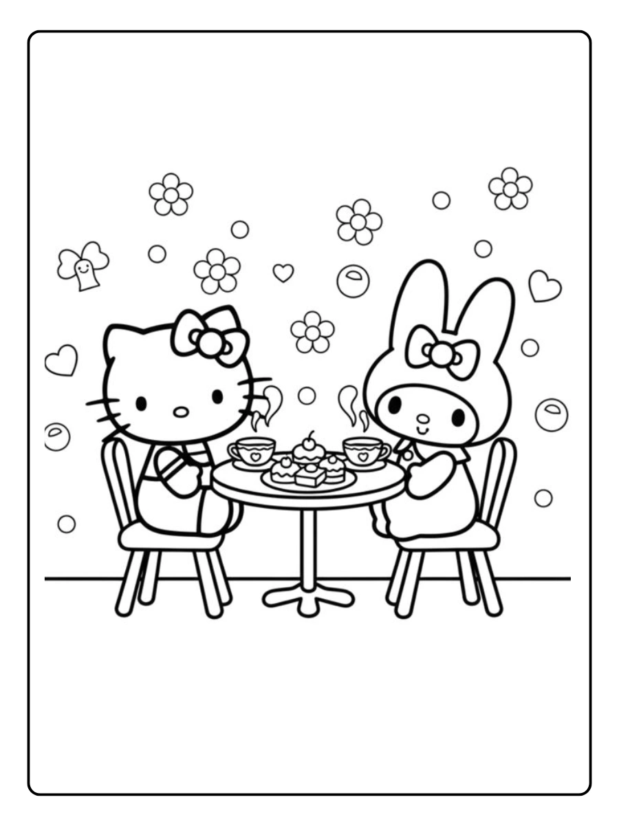 hello kitty and friends coloring pages (1)
