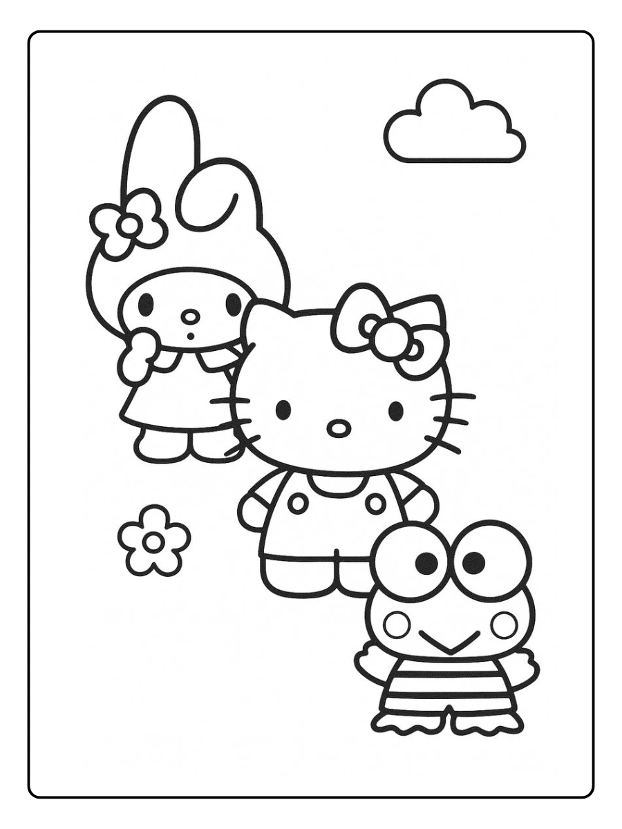 hello kitty and friends coloring pages (2)