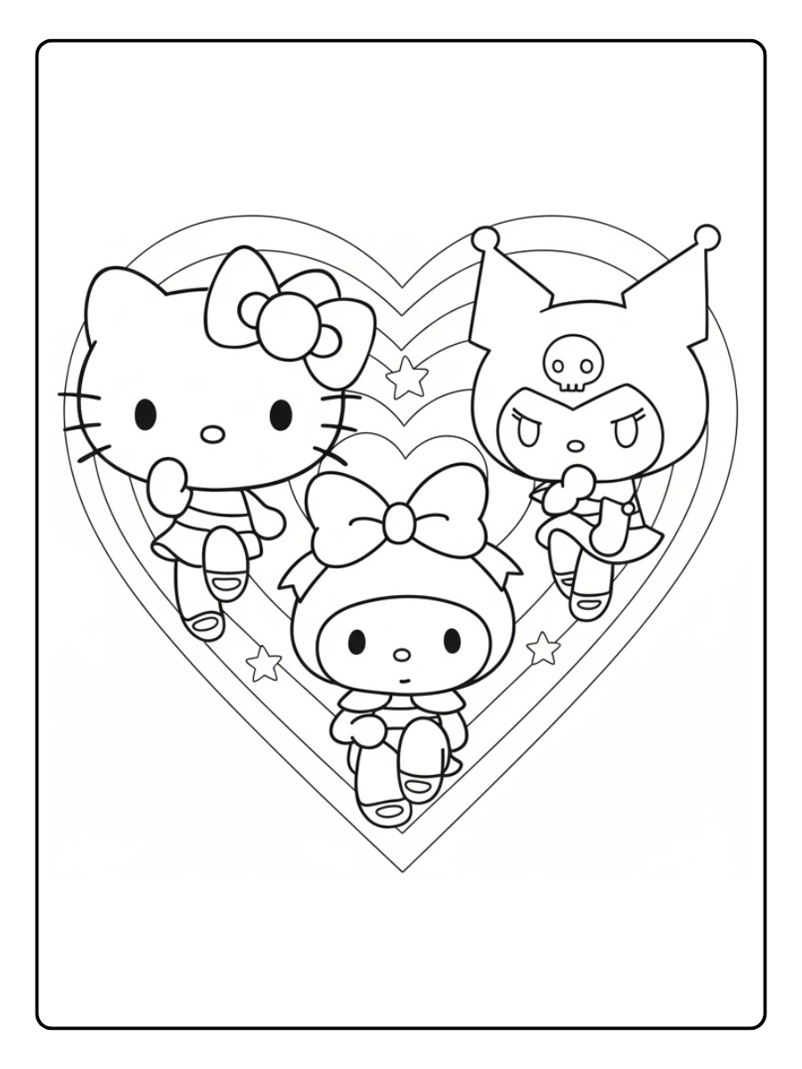 hello kitty and friends coloring pages (7)