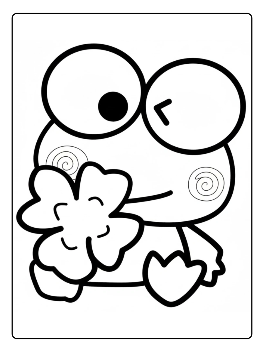 keroppi coloring pages (10)