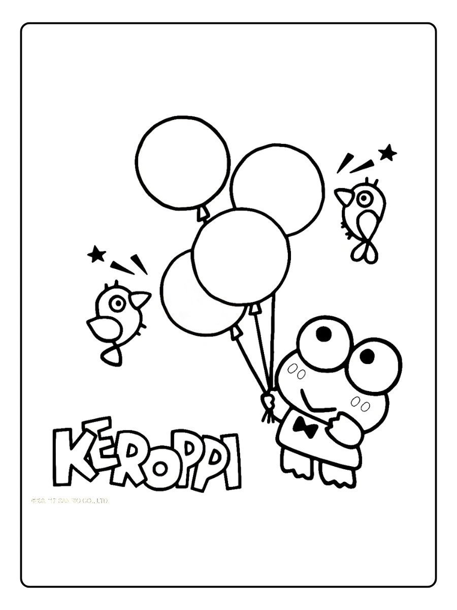 keroppi coloring pages (13)
