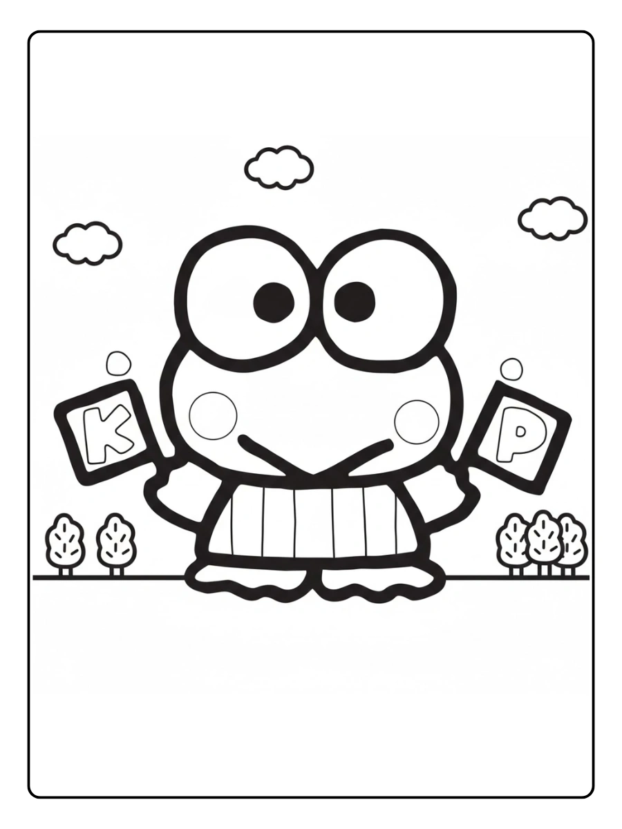keroppi coloring pages (15)