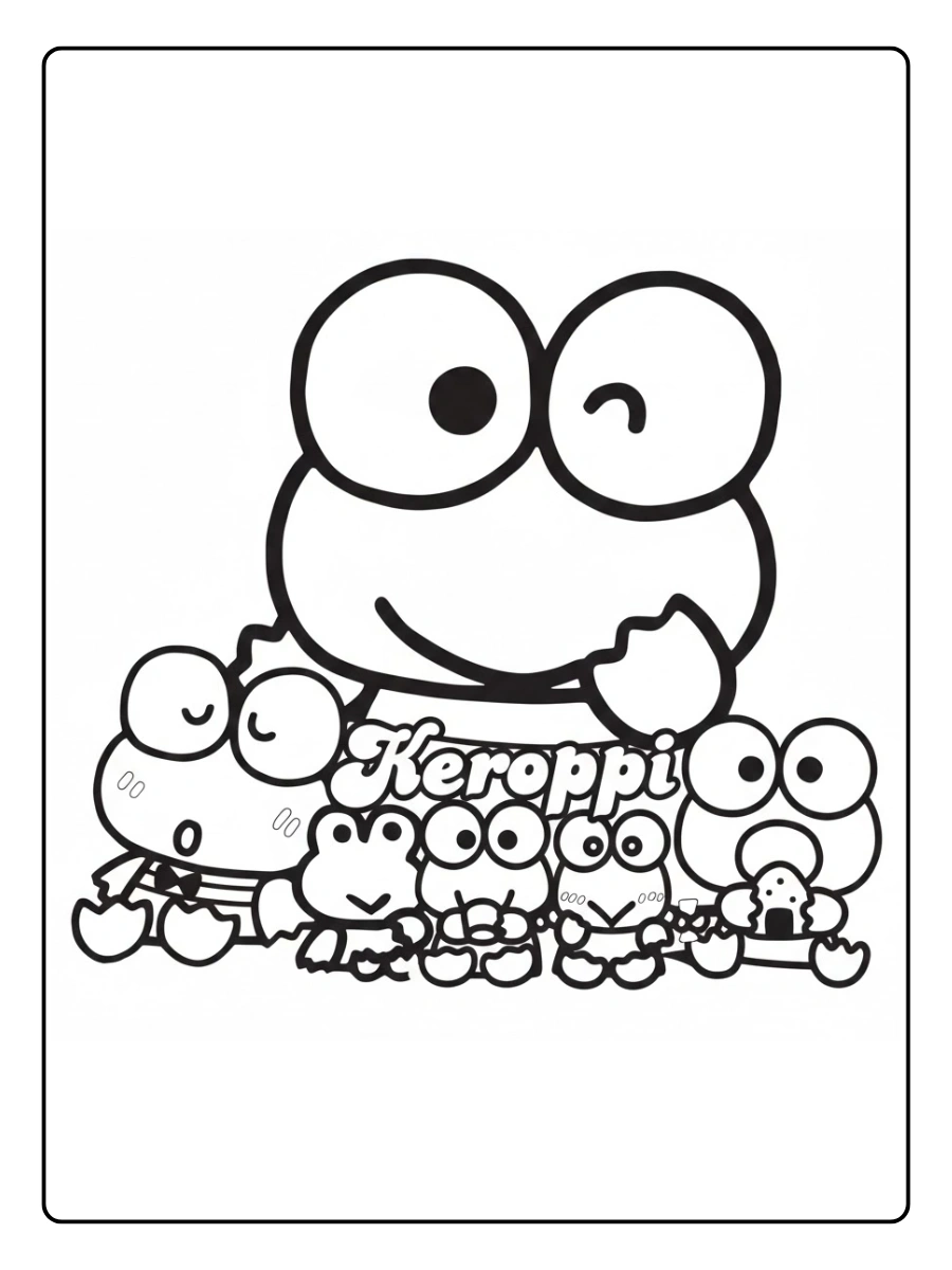 keroppi coloring pages (3)