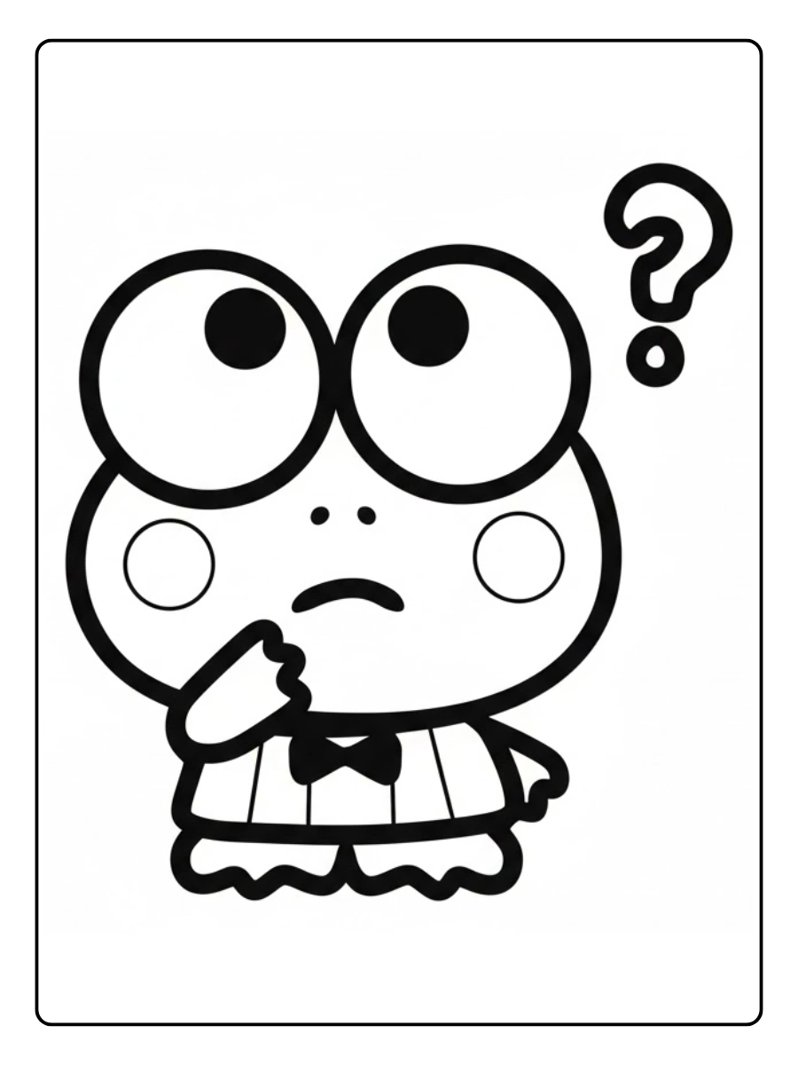 keroppi coloring pages (4)