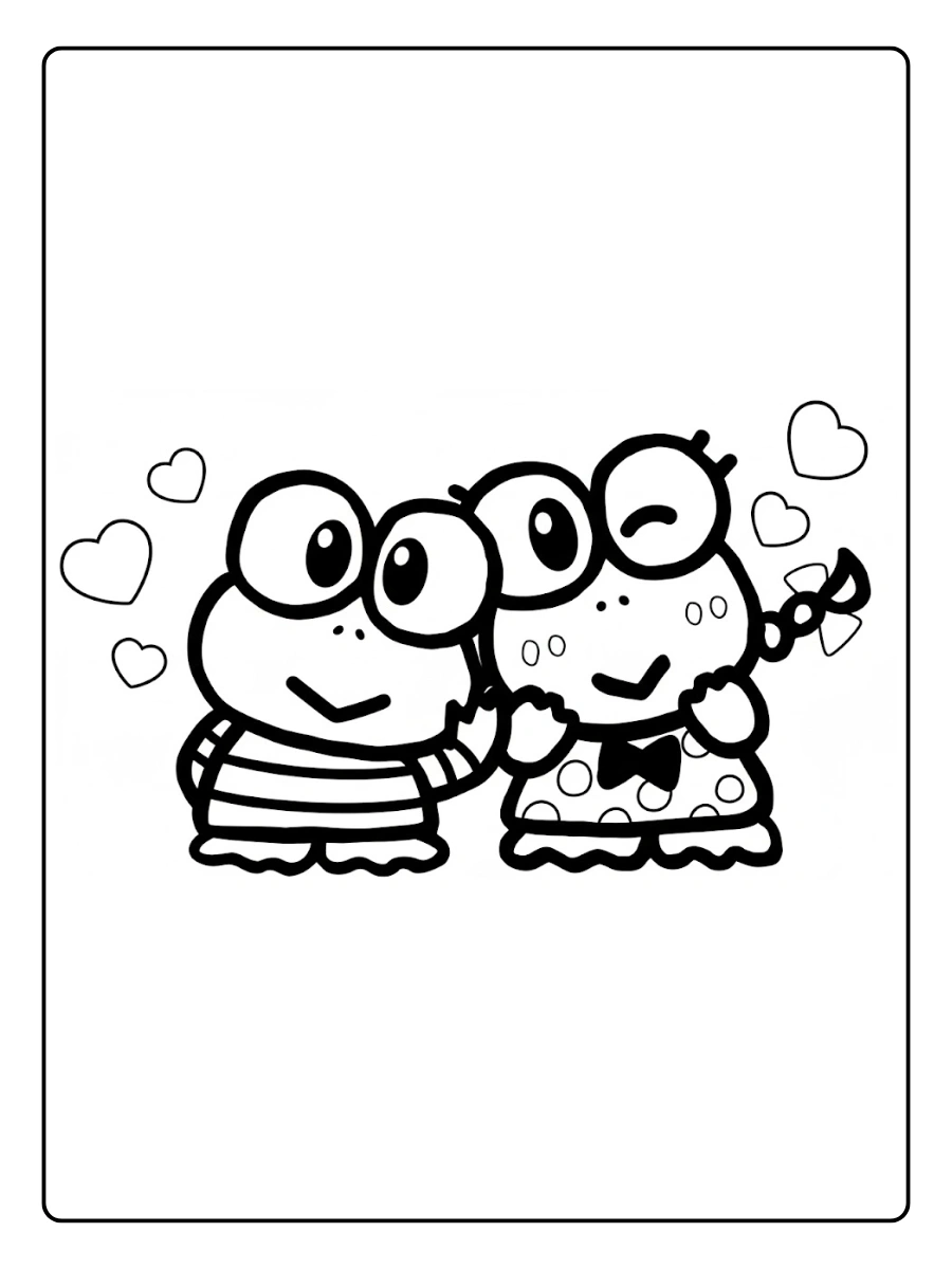 keroppi coloring pages (5)