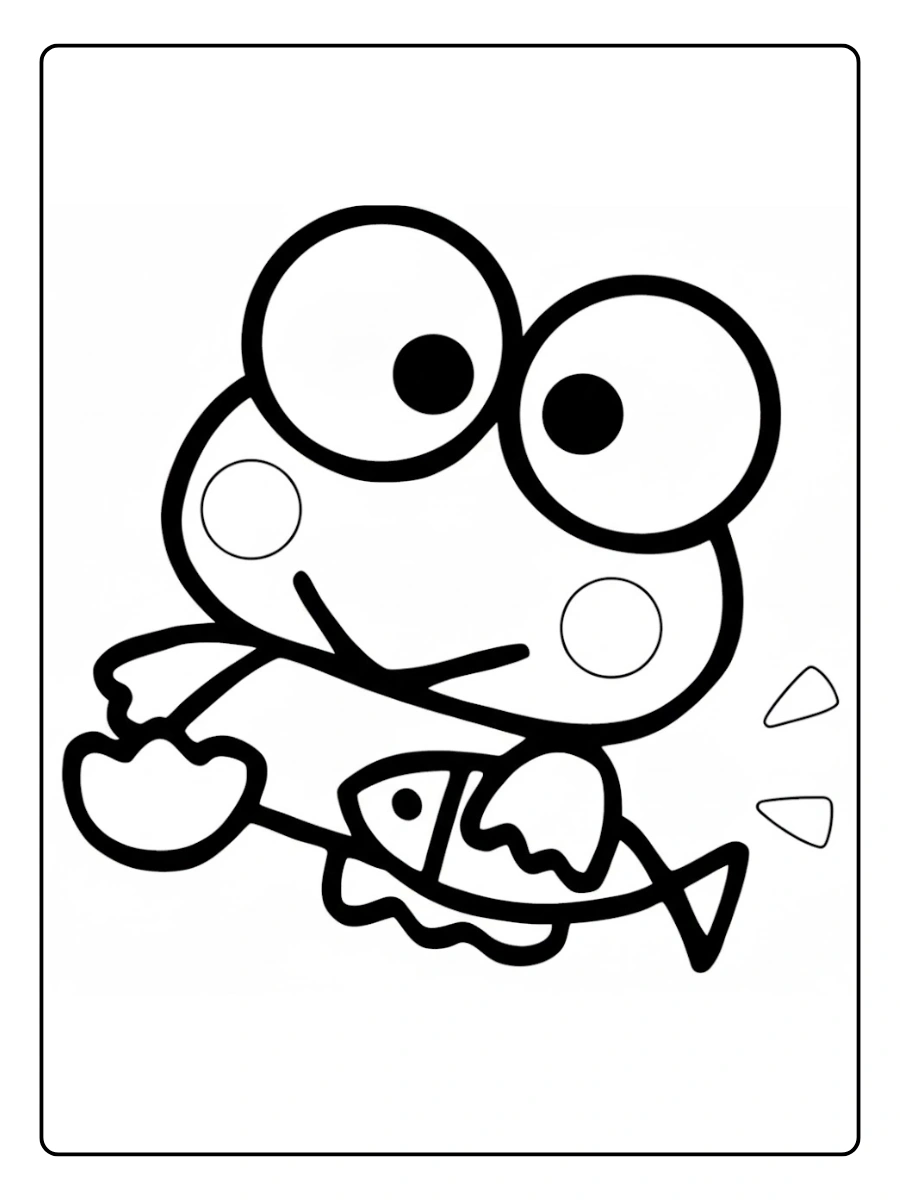 keroppi coloring pages (6)