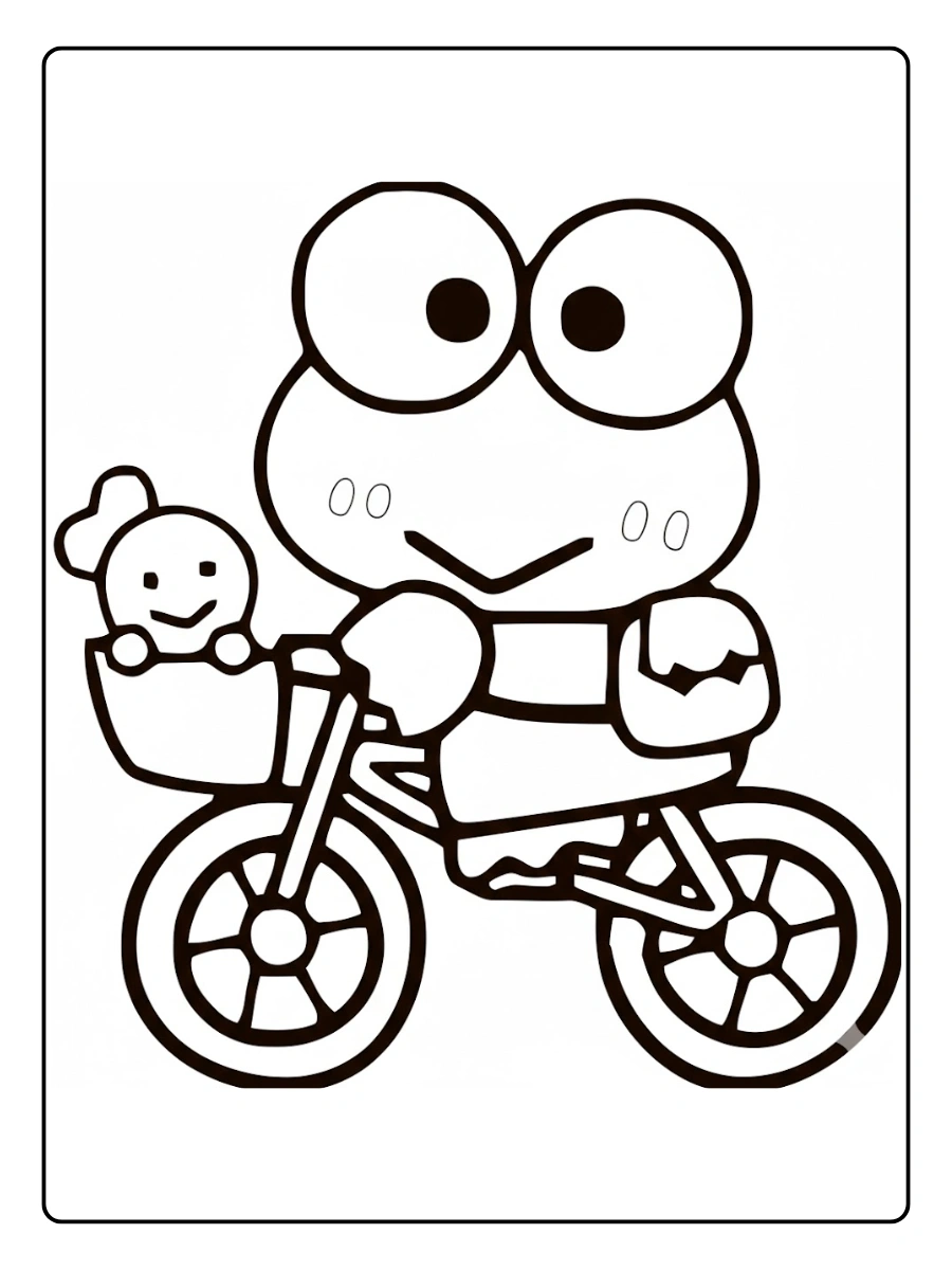 keroppi coloring pages (7)