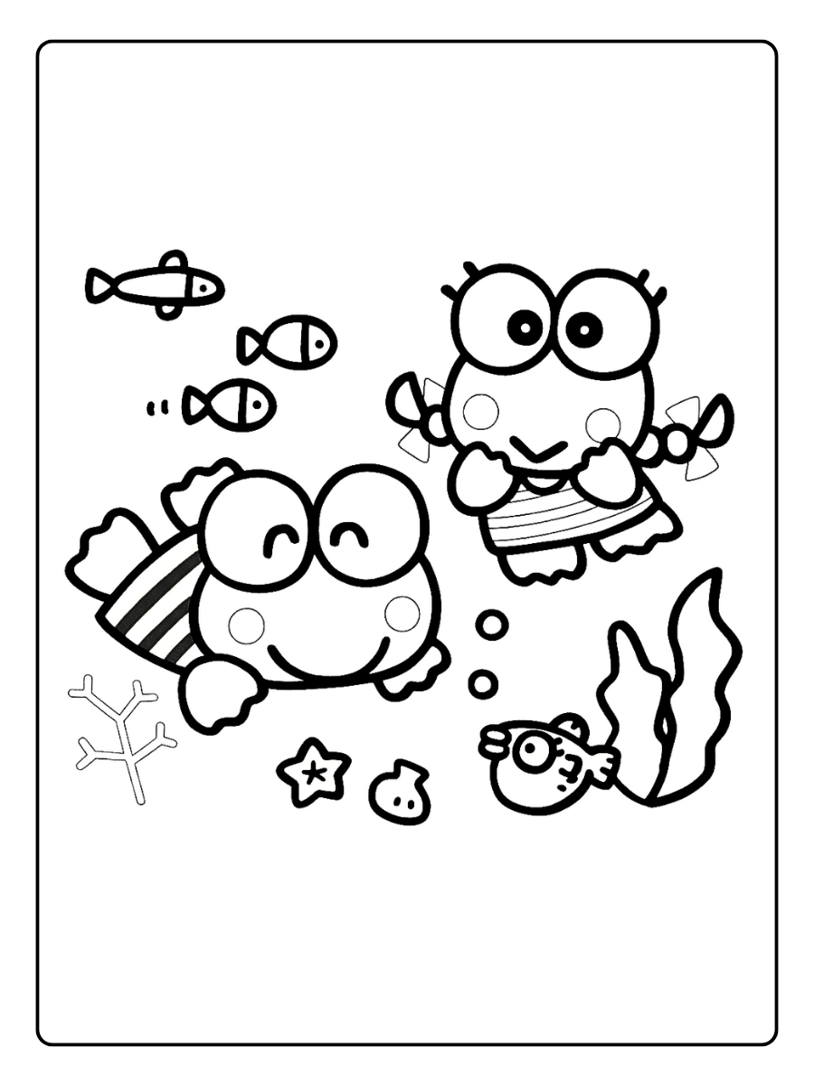 keroppi coloring pages (8)
