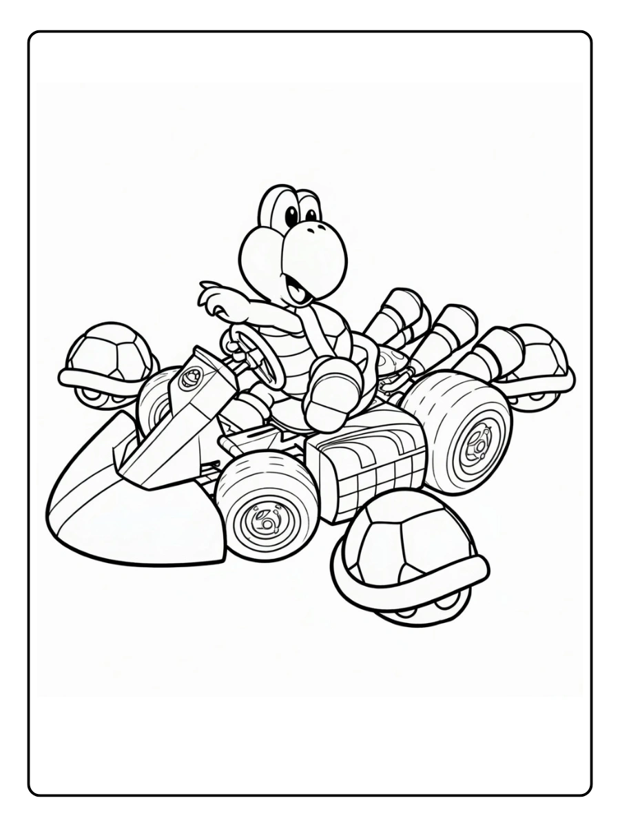 koopa troopa coloring page (1)