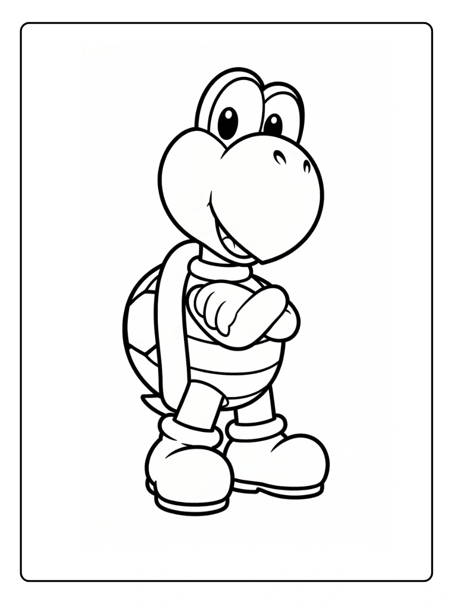 koopa troopa coloring page (4)