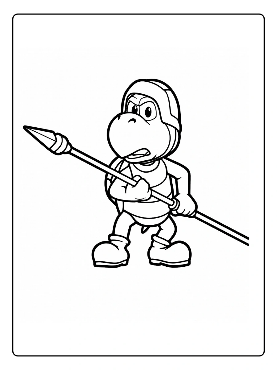 koopa troopa coloring page (8)